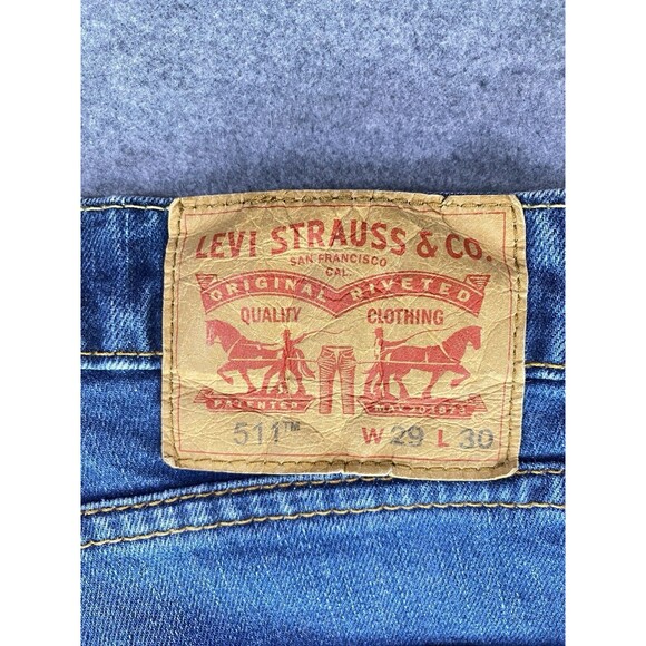 Levi's 511 Denim Jeans Skinny Straight Women's W29 x L30 - Picture 10 of 11